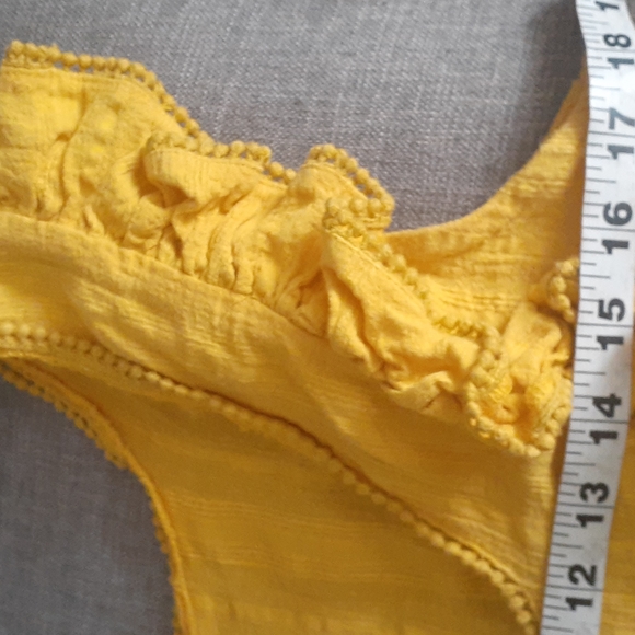 Free people yellow top size small - Picture 11 of 14